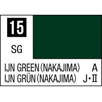Mr Hobby Mr. Color 15 - IJN Green (Nakajima) - 10ml (Semi-Gloss/Aircraft) - 10ml