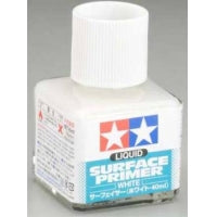 White Liquid Surface Primer 40ml By TAMIYA