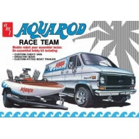1/25 Aqua Rod Race 75' Chevy Van Race Boat Trailer By AMT