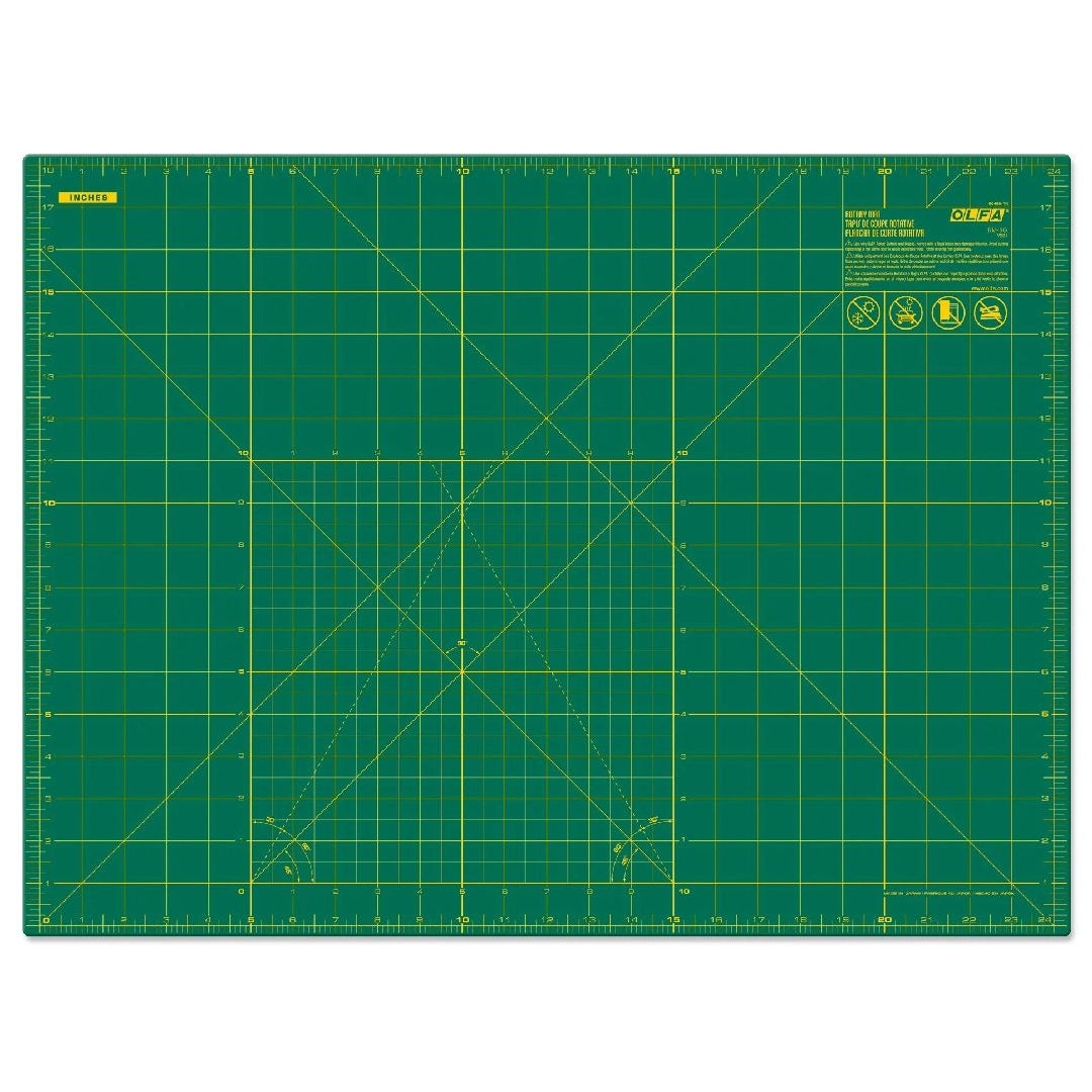 OLFA RM-SG 18x24" Double Sided Rotary Mat (1) Green