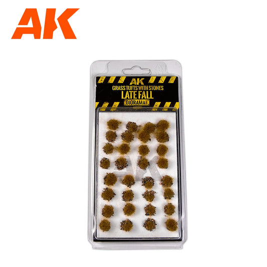 AK Interactive Grass With Stones Late Fall Tuffs