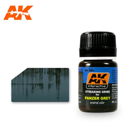 AK Interactive Streaking Grime For Panzer Grey Vehicles