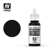 Model Color Glossy Black 170 17ml By VALLEJO