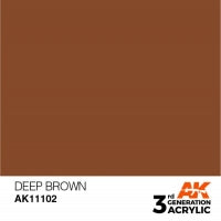 AK Interactive Acrylic Deep Brown Intense