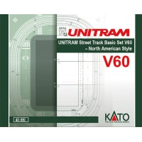 Kato 40-810, V60 N Scale Unitram North American Style Street Track Basic Set