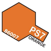 PS-7 Spray Polycarbonate Orange 3oz By TAMIYA