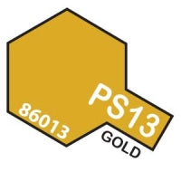 PS-13 Spray Polycarbonate Gold 3oz By TAMIYA