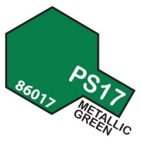 PS-17 Spray Polycarbonate Metallic Green 3oz By TAMIYA