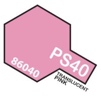 PS-40 Spray Polycarbonate Transparent Pink 3oz By TAMIYA