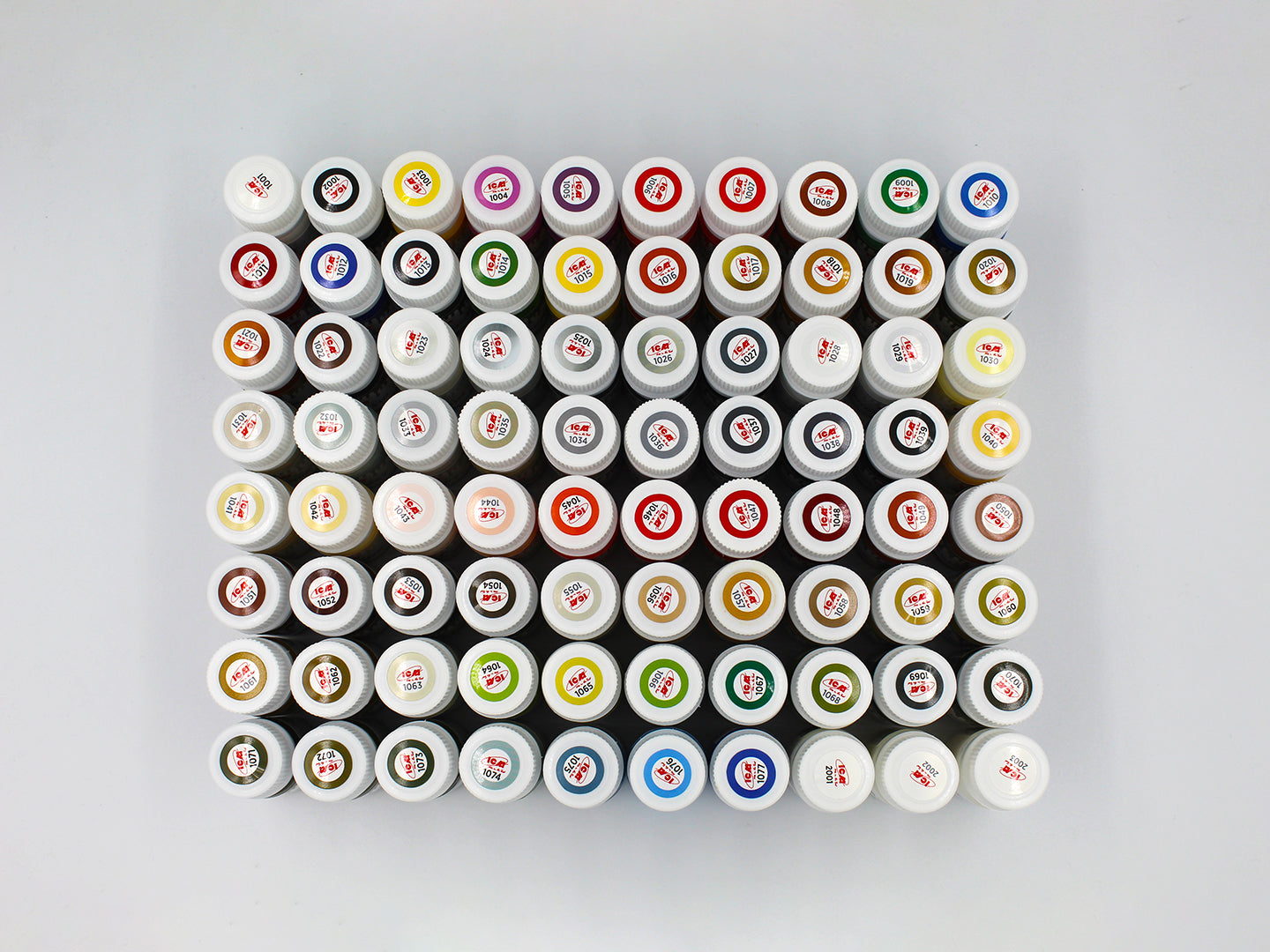 ICM Acrylic Paint Sets - 80 bottles (77 Colour+3 Varnish) х 12m