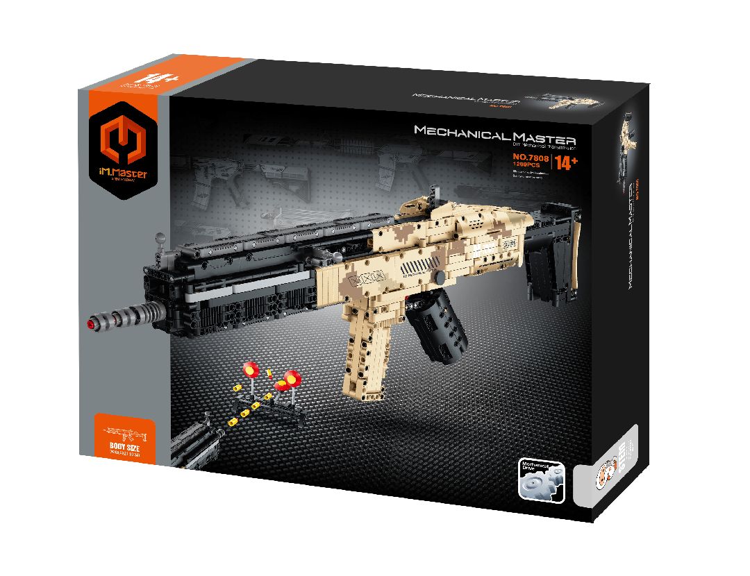 iM.Master Building brik kit: Automatic rifle 1289 pcs