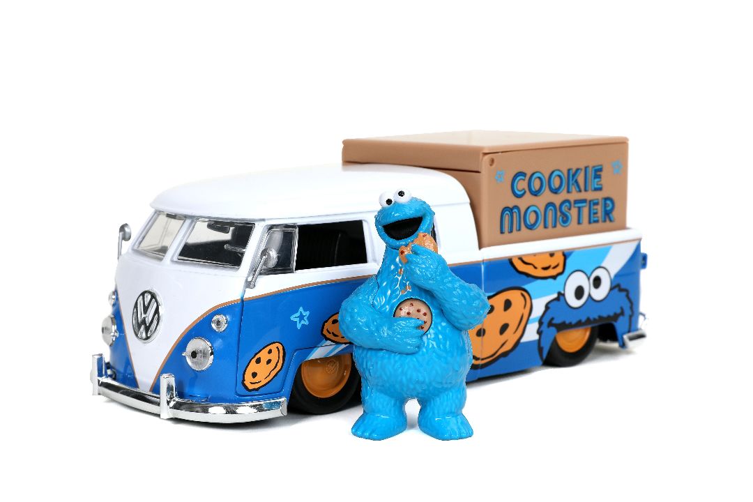 Jada 1/24 "Hollywood Rides" 1963 VW Bus & Cookie Monster