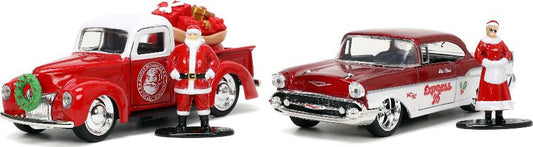 Jada 1/32 "Holiday Rides" Santa Claus & Ms Claus Twin Pack