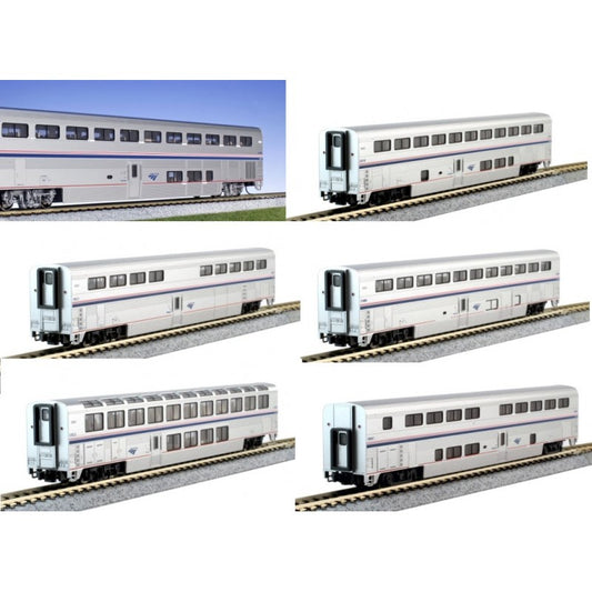 KATO 10-1789 N scale Amtrak Superliner Phase VI 6-Unit Bookcase Set