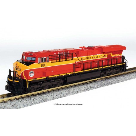 Kato N 176-8947 DCC Ready GE ES44C4 GEVO Locomotive Florida East Coast FEC #805