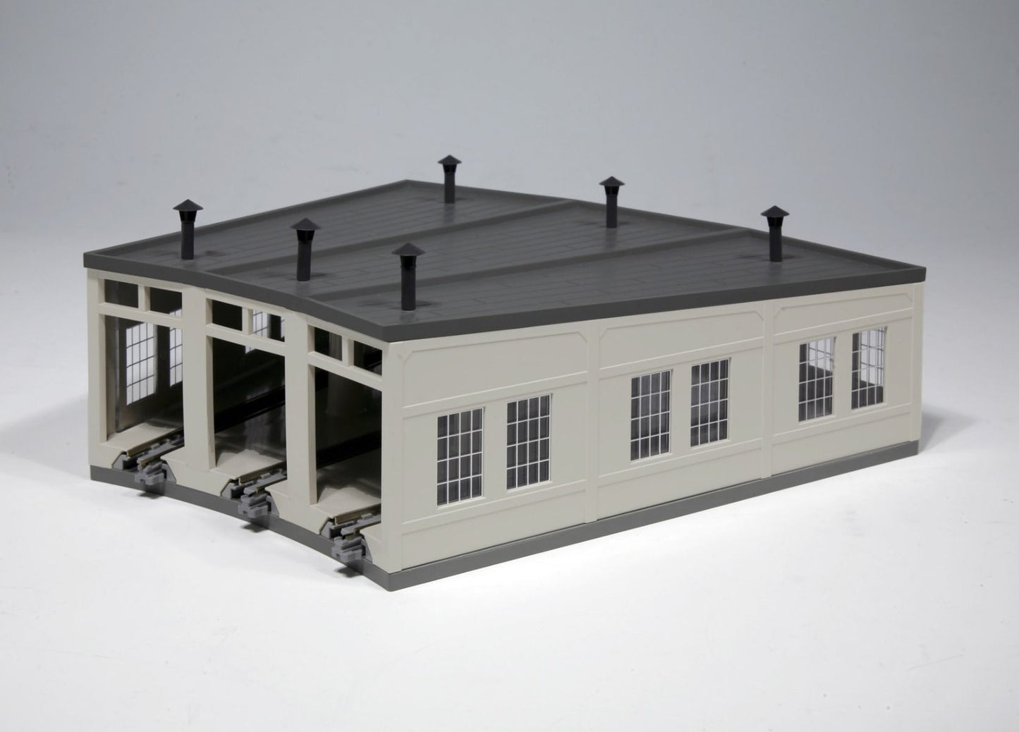 Kato 23-240, N Scale Three-Stall Concrete Roundhouse