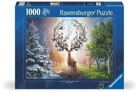 120014614 - RAVENSBURGER 1000PC - DEER AT DAY AND NIGHT