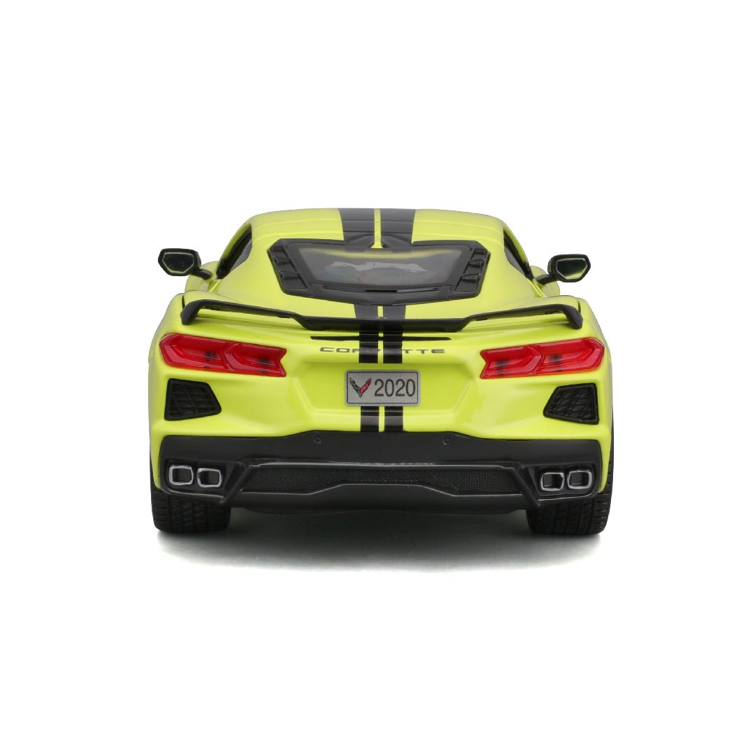 Maisto 1/24 Special Edition 2020 Chevrolet Corvette Stingray Z51 (Yellow W/Black Stripe)