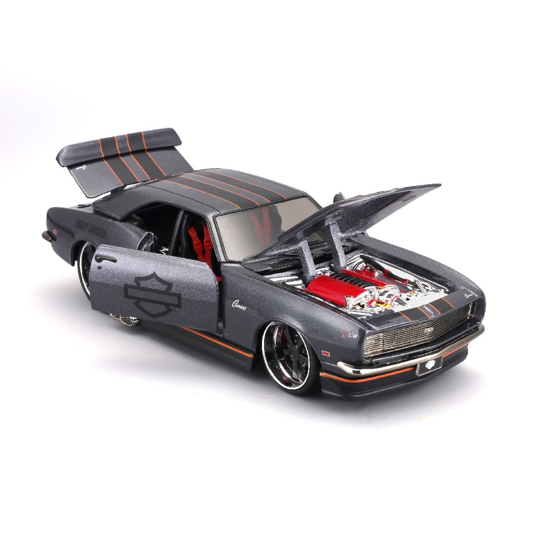 Maisto 1/24 Harley Davidson Custom 1968 Chevrolet Camaro (Metallic Gray)