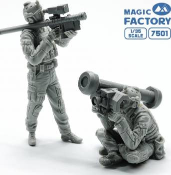 1/35 FIM-92 Stinger/FGM-148 Javelin Operators Set By MAGIC FACTORY