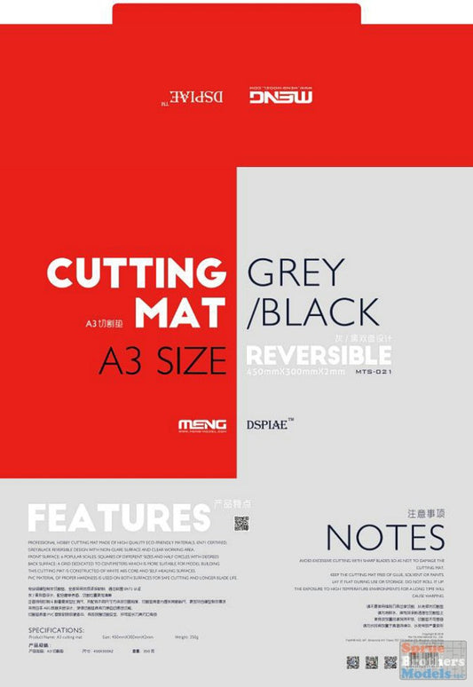 MENG A3 Cutting Mat (reversible) MTS-021 Black/Grey