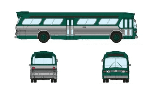 Rapido 573004 New Look Bus - New York (Green)