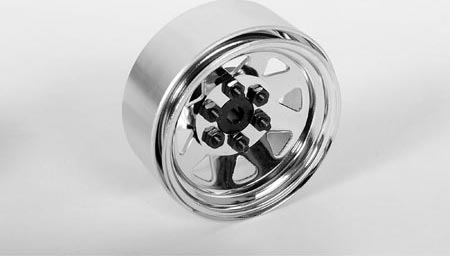 RC4WD 6 Lug Wagon 1.9 Steel Stamped Beadlock Whl, Chrome