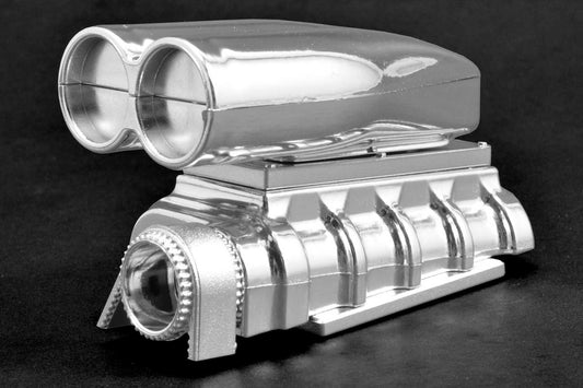 RPM 73543 Chrome Shotgun Style Mock Intake & Blower