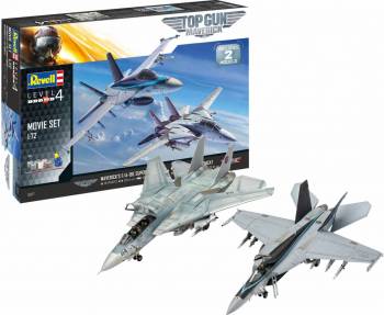 1/72 Top Gun Maverick's F/A18W Super Hornet & F14D Super Tomcat By REVELL GERMANY