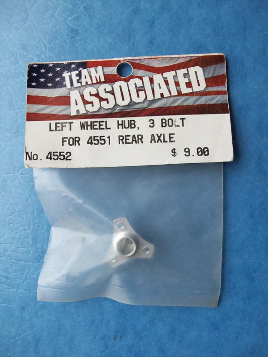 4552B Team Associated Left Wheel Hub 3 Bolt for 4551 BLUE