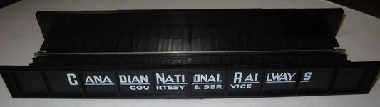 Atlas HO 70000037 Decorated Plate Girder Bridge w/Code 100 Track -- Kit - Canadian National (black, white)