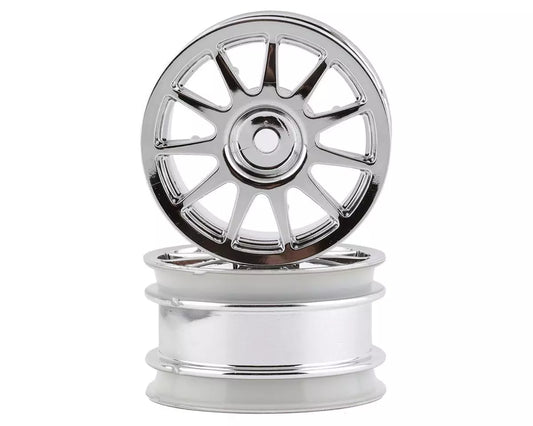 Tamiya m-chassis 11 spoke wheels chrome X2