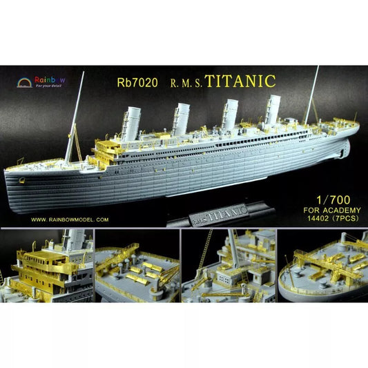 Rainbow RB7020 PE 1/700 R.M.S. TITANIC full upgrade parts