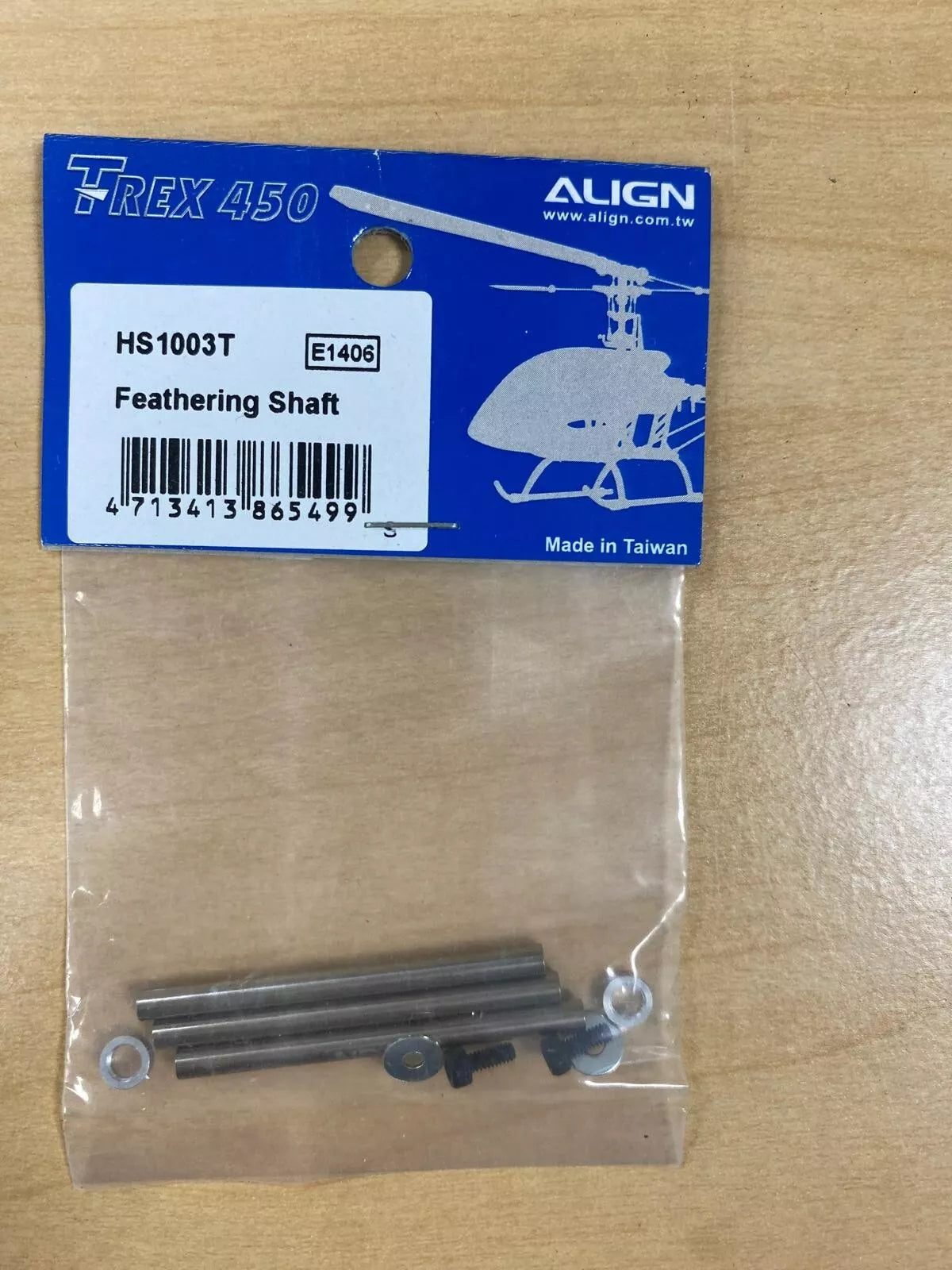 Align HS1003T T-Rex 450 Feathering Spindle Shaft (3)