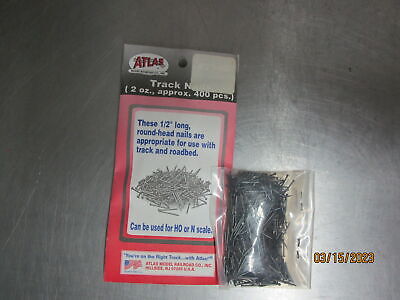 Atlas N/HO Scale 1/2" Track Nails (400 approx.) 2oz