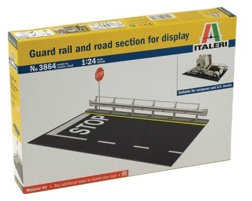 Italeri 3864 Guard Rail and Road Section for Display 1/24