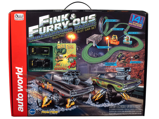 Auto World 14' Rat Fink Fink & FURRY-OUS Underground Racing