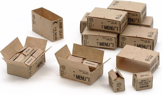 Tamiya 12689 1/35 10-In-1 Ration Cartons WWII