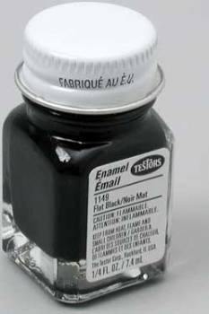 Enamel 1/4 oz Flat Black