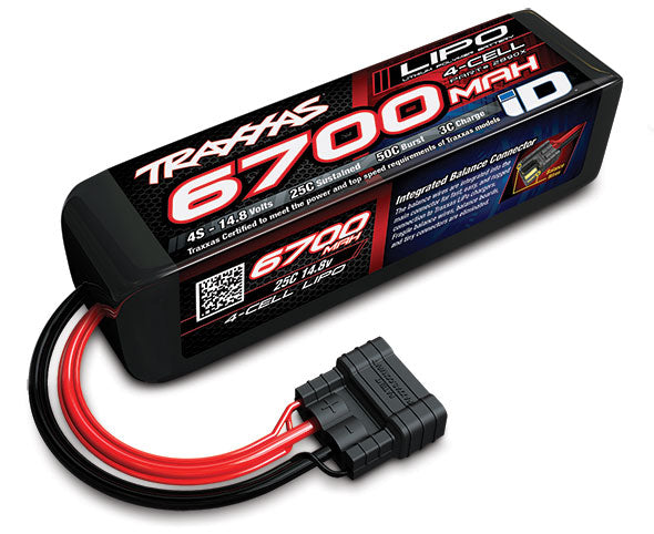 Traxxas 6700mAh 4S 14.8V 25C LiPo iD Plug Soft Case