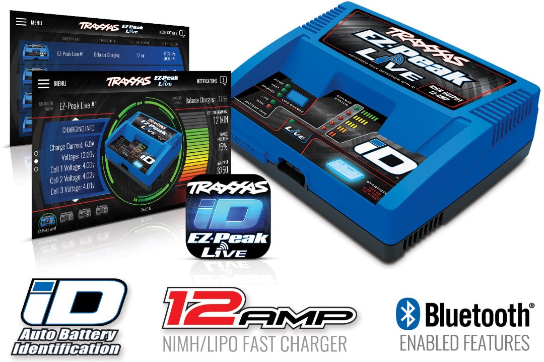 Traxxas 2971 EZ-Peak Live 100W 12A NiMH/LiPo Charger