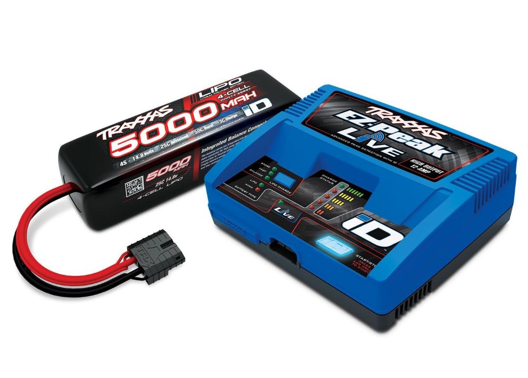 Traxxas 2996X EZ-Peak 4S Completer Pack with a 5000mAh LiPo