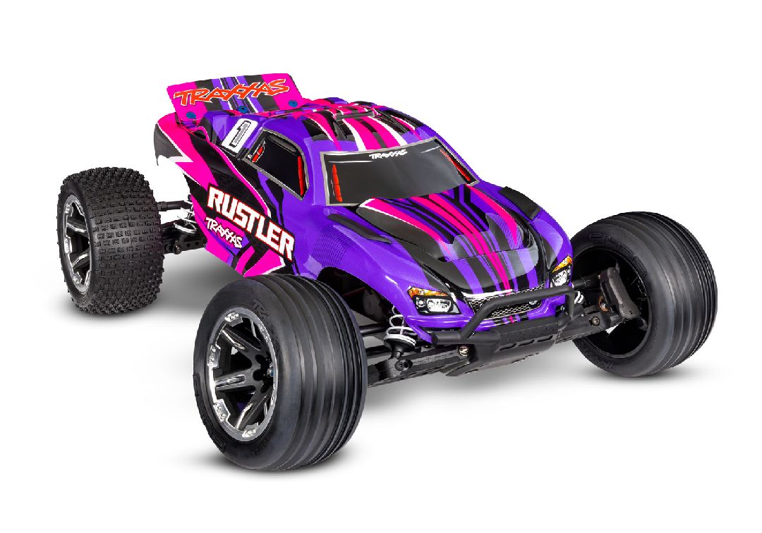 Traxxas 1/10 Rustler ExtremeHD 2wd RTR - Pink