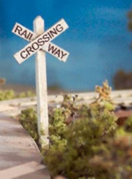 3037 Osborn N scale  Rail Way Crossing Sign