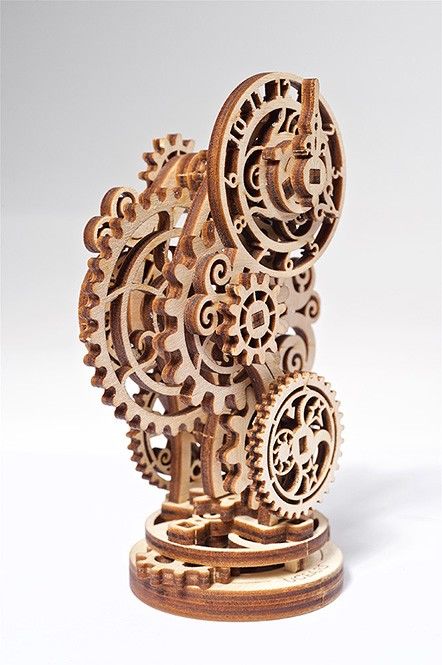 Ugears Steampunk Clock 2.0 Mini-model - 40 Pieces