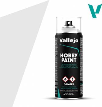 Aerosol 400ml Basic Primer Grey By VALLEJO