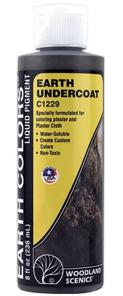 Undercoat - Earth 8oz By WOODLAND SCENICS