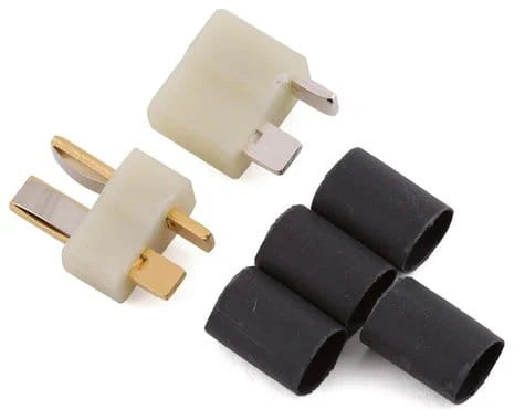 Deans HW High Temp - Ultra Plug White (1 Pair) 1/4" Shrink Tubing