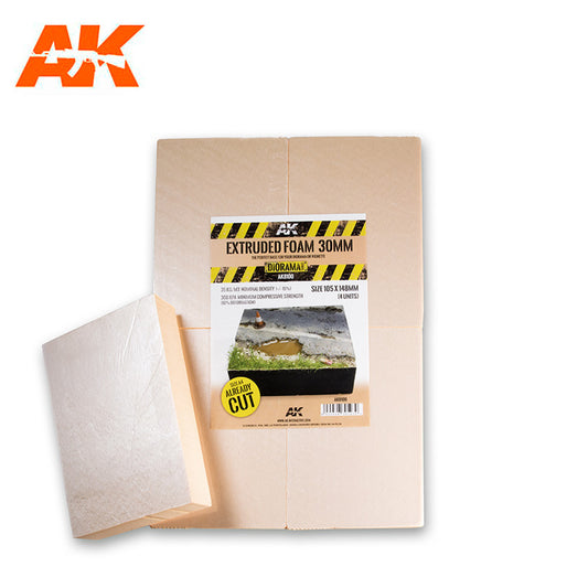 AK Interactive Extruded Foam 30mm A4 Size Already Cut