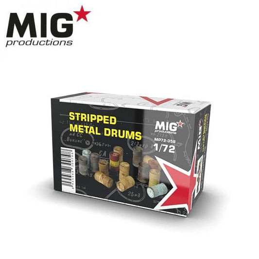 MIG 1/72 Stripped Metal Drums